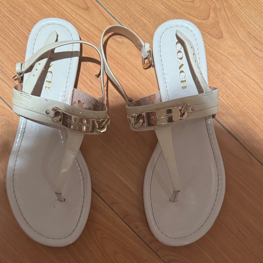 Coach Women's Beige Sandals